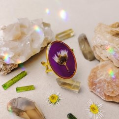 Nastavitelný prstýnek se sedmikráskou