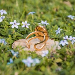Adjustable Ring with Cow Parsley