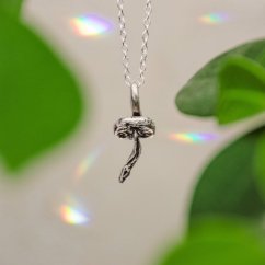 Mushroom Pendant No. 7 - Ag 999