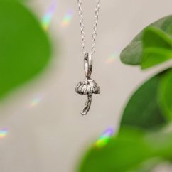 Mushroom Pendant No. 3 - Ag 999