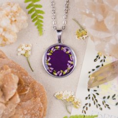 Náhrdelník s vřesem