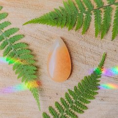 Oranžový kalcit - kabošon