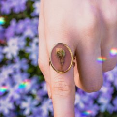 Nastavitelný prstýnek s třešní