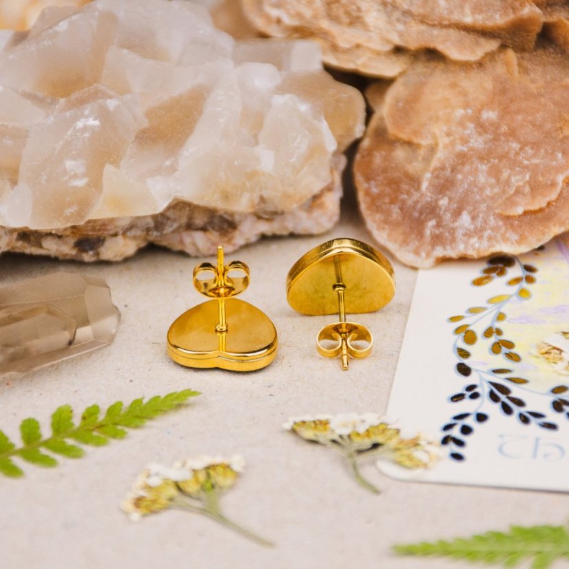 Peckové náušnice s vřesem