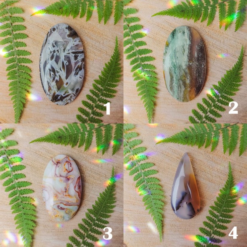 Achát - kabošon - Kabošon: 3