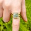 Adjustable Ring with Heather