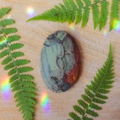 Krajkový achát - kabošon