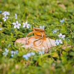 Nastavitelný prstýnek s vřesem