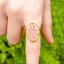 Adjustable Ring with Cow Parsley