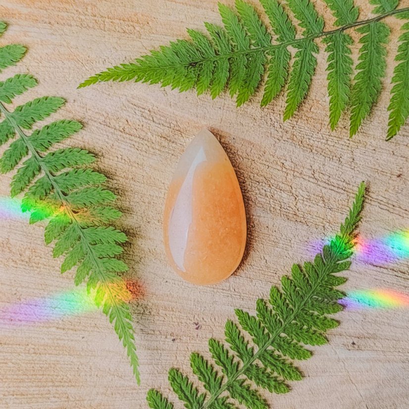 Oranžový kalcit - kabošon