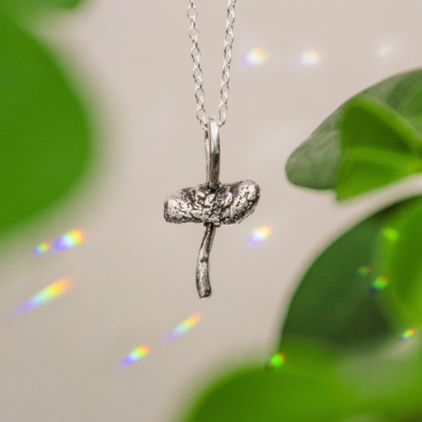 Mushroom Pendant No. 2 - Ag 999