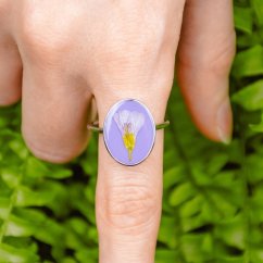Adjustable Ring with Bittercress